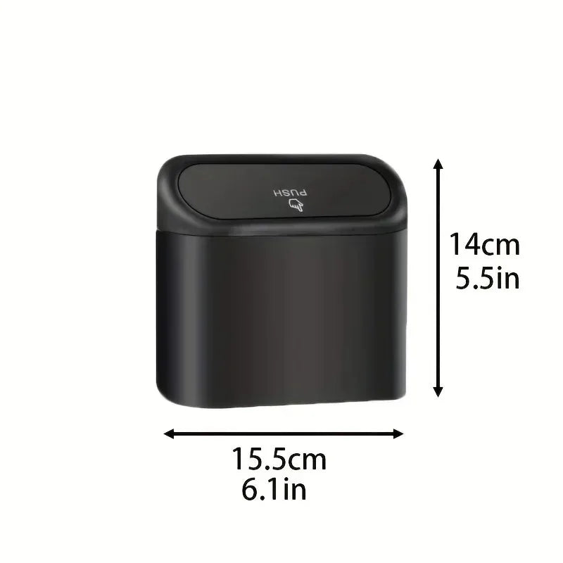 1Pcs Car Trash Can (with Lid) Contains 60 (300) Garbage Bags, Small Car Trash Can, Leak-proof Mini Car Accessories