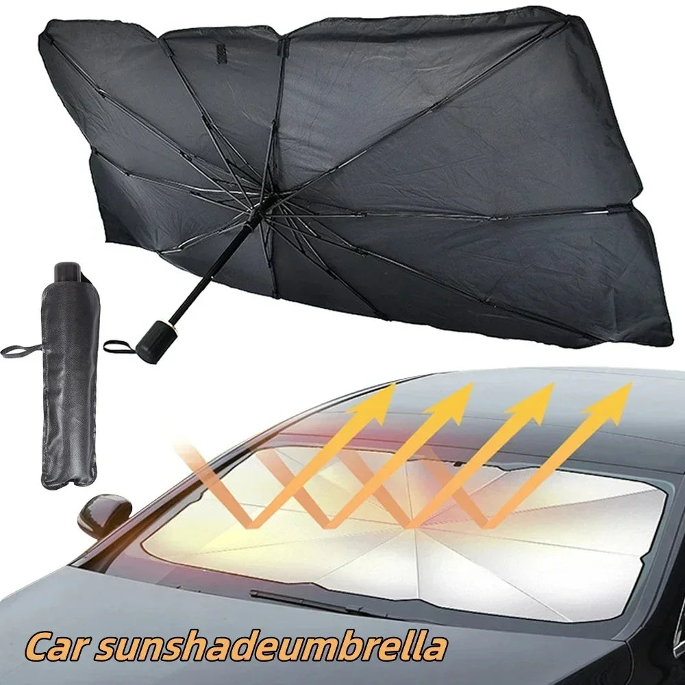 Car Sun Shade Protector Parasol Auto Front Window Sunshade Covers Interior UV Ray Windshield Protection Car Accessories Amagi