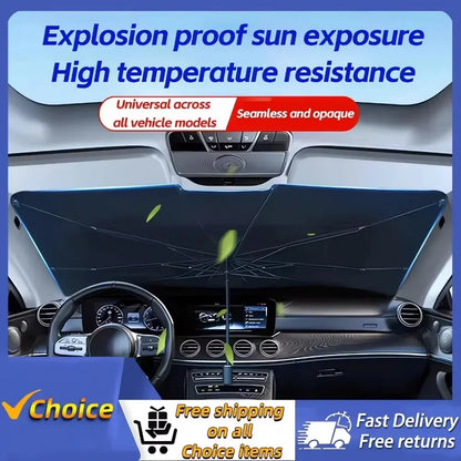 Car Sun Shade Protector Parasol Auto Front Window Sunshade Covers Interior UV Ray Windshield Protection Car Accessories Amagi