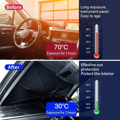 Car Sun Shade Protector Parasol Auto Front Window Sunshade Covers Interior UV Ray Windshield Protection Car Accessories Amagi